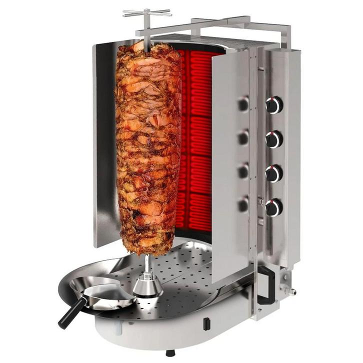 GGM Gastro | Gas Gyros-/ Kebab grill - met ROBAX® Glas - 8 |, Zakelijke goederen, Horeca | Overige, Verzenden