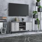 vidaXL Tv-meubel met metalen poten 103,5x35x50 cm grijs, 100 tot 150 cm, Verzenden, Nieuw, Minder dan 100 cm