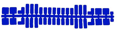 Feuchtmann - Ministeck standaard kleurenstrips donkerblauw, Kinderen en Baby's, Speelgoed | Educatief en Creatief, Knutselen, Nieuw
