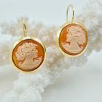 Zilver, Verguld - Oorbellen - CAMMEI INCISI A MANO