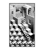 Kunstdruk M.C. Escher Kreislauf 55x65cm, Verzenden, Nieuw