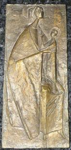 Erwin Huber - Reliëf, Madonna mit Kind 1988 bezoek Paus