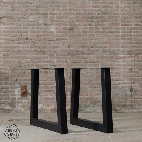 Stalen onderstel tafel - Trapezium Poot 10x10 cm, Huis en Inrichting, Tafelonderdelen, Nieuw, Verzenden