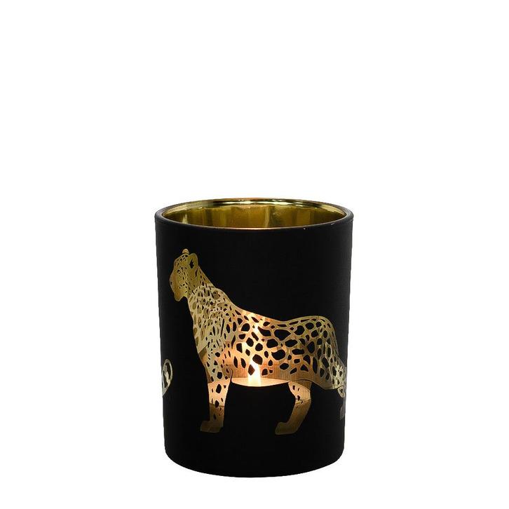 Theelichthouder panter zwart small 8cm*, Huis en Inrichting, Woonaccessoires | Overige, Verzenden