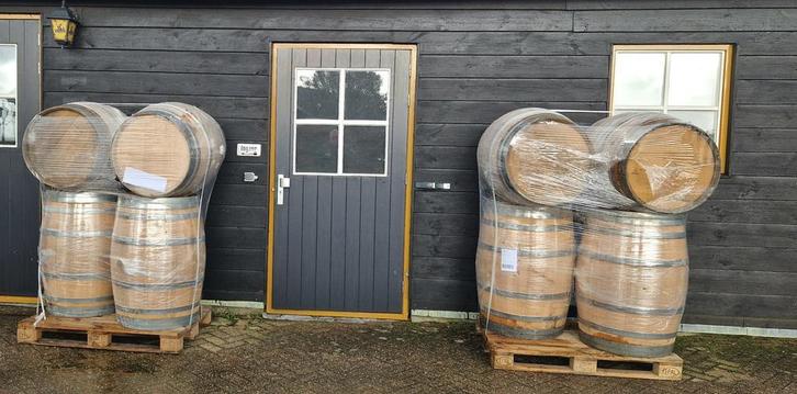 Eikenhouten wijnvat regenton statafel wijnton tafel, Tuin en Terras, Regentonnen, Nieuw