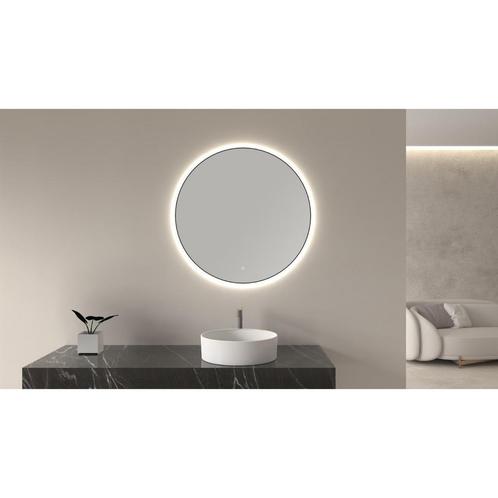 Ronde Spiegel Wiesbaden Novi met LED, Dimbaar 80 cm Mat, Doe-het-zelf en Verbouw, Sanitair, Bad, Nieuw, Ophalen of Verzenden