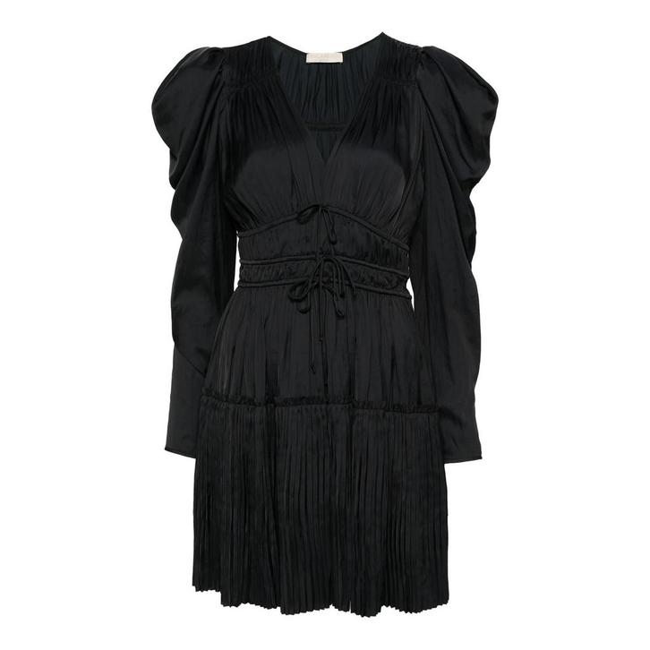 Ulla Johnson • satijnen jurk Lu • L (10), Kleding | Dames, Jurken, Zwart, Nieuw, Maat 42/44 (L), Verzenden