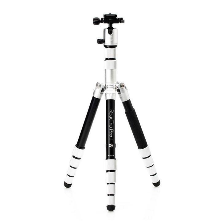 Benro Roadtrip Pro Alu statief silver, Audio, Tv en Foto, Fotografie | Statieven en Balhoofden, Driepoot, Nieuw, 150 tot 175 cm