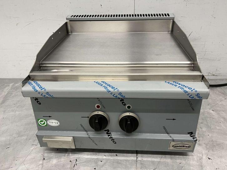RVS Combisteel Grillplaat Gladde bakplaat 60 cm 400V Horeca, Zakelijke goederen, Horeca | Keukenapparatuur, Nieuw zonder verpakking