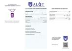 ALGT Certified - Natuurlijke Amethist Ketting met Grote