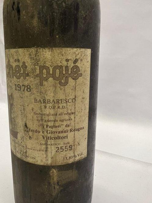 1978 Roagna, Crichët Pajé - Barbaresco - 1 Fles (0,75 liter), Verzamelen, Wijnen