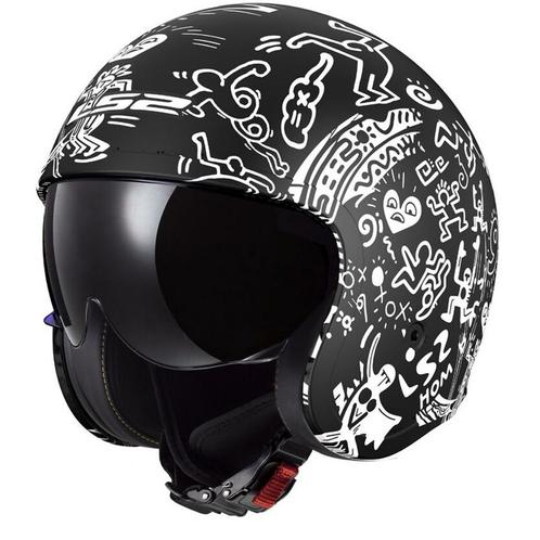 LS2 OF599 Spitfire II Tribal Mat Zwart Jethelm, Motoren, Kleding | Motorhelmen, Jethelm, Heren, XXL, Nieuw met kaartje, Overige merken