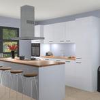 Sneeuwwitte hoogglans keuken Lima 25141, Verzenden, Nieuw