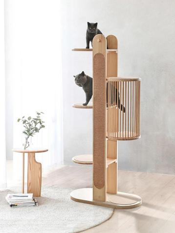 Luxe krabpaal voor katten - dennenhout (Cat Furniture) beschikbaar voor biedingen