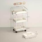 TRUUSK Opbergwagen met 3 Manden - Handdoekhouder - Wielen -, Verzenden, Nieuw
