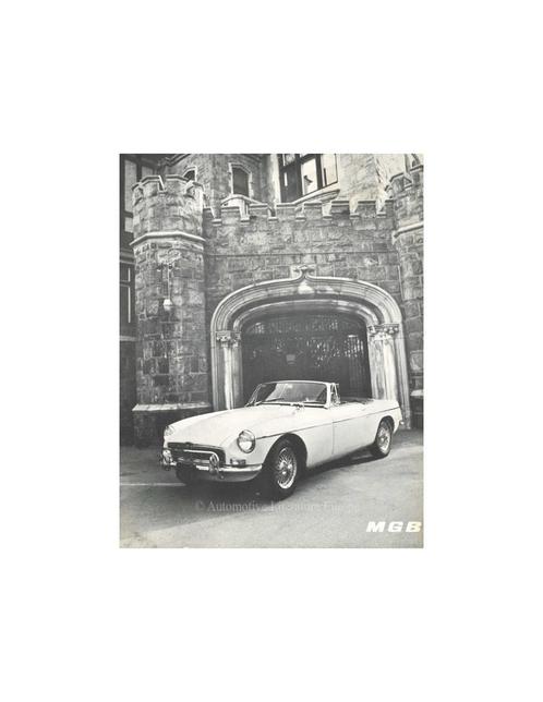 1966 MG MGB LEAFLET ENGELS, Boeken, Auto's | Folders en Tijdschriften