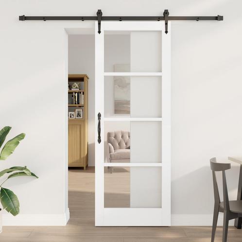 vidaXL Schuifdeur met Bevestigingsset ORKDALWit 78x211 cm, Doe-het-zelf en Verbouw, Deuren en Horren, Nieuw, Verzenden
