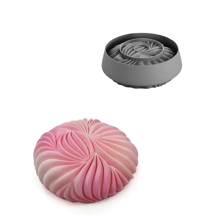 Siliconen Vorm Dunes Ø20x6cm (Dinara Kasko), Hobby en Vrije tijd, Taarten en Cupcakes maken, Nieuw, Verzenden