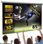 Projectiescherm – Beamer scherm - Projectiedoek - 152x152 cm, Audio, Tv en Foto, Projectieschermen, Verzenden, Zo goed als nieuw