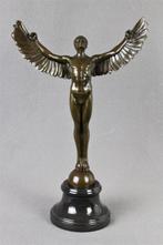 sculptuur, Icarus - 42 cm - Gepatineerd brons, Antiek en Kunst, Curiosa en Brocante