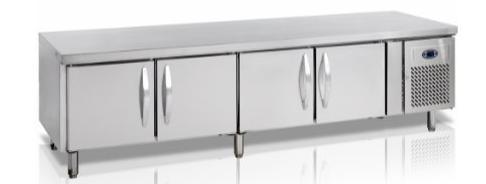 Gekoelde Werkbank met 4 deuren | 2230 x 700 x 680 mm, Zakelijke goederen, Horeca | Keukenapparatuur, Verzenden