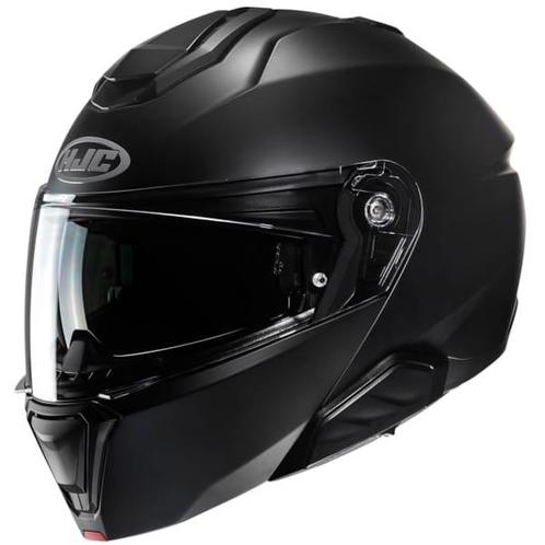 HJC i91 - Mat Zwart, Motoren, Kleding | Motorhelmen, XL, HJC, Systeemhelm, Verzenden