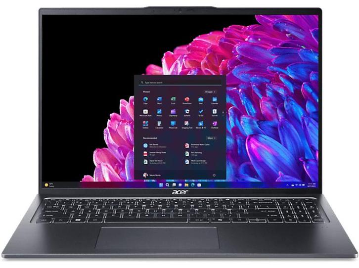 Acer - Swift Go 16 Sfg16-72-76ee - 16 inch - Grijs, Computers en Software, Windows Laptops, 2 tot 3 Ghz, 16 inch, 16 inch, Qwerty