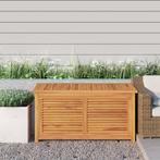 vidaXL Tuinbox met zak 114x50x58 cm massief teakhout, Verzenden, Nieuw