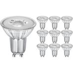 Voordeelpak LED Spot - GU10 PAR16 - 10 Pack - Velvalux - 6W, Nieuw, Plafondspot of Wandspot, Glas, Led