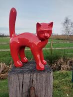Beeld, Garden statue - Cat - Color red - 46 cm - polyresin, Antiek en Kunst