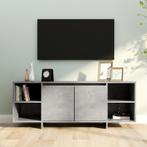 vidaXL Tv-meubel 130x35x50 cm bewerkt hout betongrijs, Huis en Inrichting, Kasten | Televisiemeubels, 100 tot 150 cm, Verzenden
