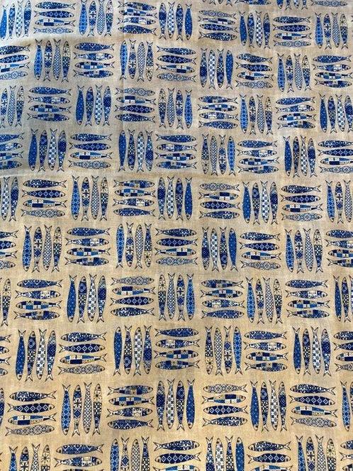 San Leucio - exclusief mediterrane stijl stof vis patchwork, Antiek en Kunst, Antiek | Kleden en Textiel
