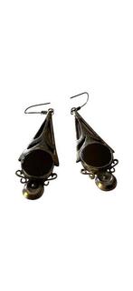 Zonder Minimumprijs - Oorbellen Sterling zilver Onyx - Onyx, Nieuw