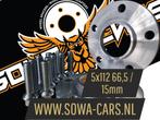 Spacers 15mm Mercedes A,CLA,CLS,CLK 5x112 Spoorverbreders, Auto diversen, Tuning en Styling, Ophalen of Verzenden