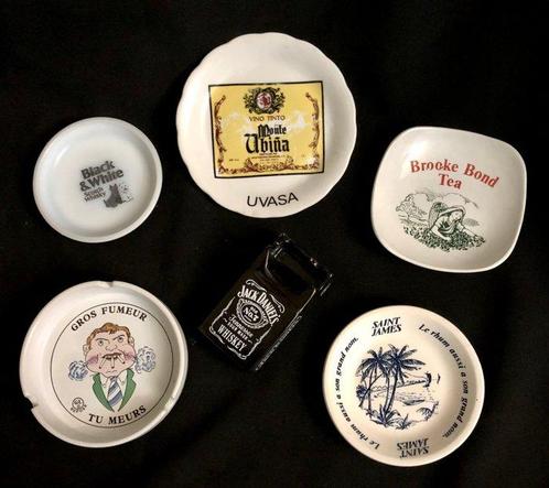 Jack Daniels, Black and White and others - Asbak (6) - A, Antiek en Kunst, Antiek | Speelgoed