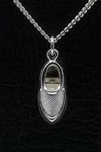 Zilveren Klompschoen ketting hanger - blanco, Verzenden, Nieuw