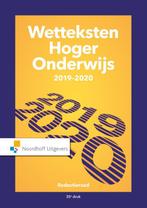 Wetteksten Hoger Onderwijs 2019 2020 9789001899820, Boeken, Studieboeken en Cursussen, Zo goed als nieuw, Verzenden