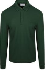 Lacoste Longsleeve Poloshirt Piqué Donkergroen maat XL Heren, Verzenden, Nieuw, Maat 56/58 (XL), Lacoste
