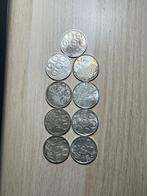 België. Boudewijn I. 500 Francs Lot 9 stuks (Zonder