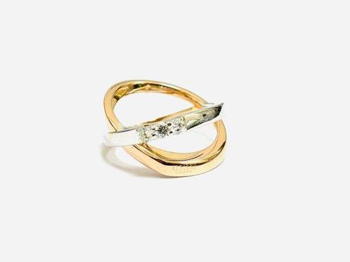 Ring - 18 karaat Roségoud, Witgoud - 0.35ct. tw. Diamant, Sieraden, Tassen en Uiterlijk, Ringen