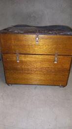 Opbergkoffer - Hout - Draagbare mobiele telefoon uit de, Antiek en Kunst, Curiosa en Brocante