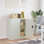 vidaXL Archiefkast 79x40x90 cm staal lichtgrijs, Huis en Inrichting, Kasten | Roldeurkasten en Archiefkasten, Verzenden, Nieuw