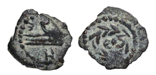 Judaea. Herod Archelaus. Prutah (Prow of Gall - Free, Postzegels en Munten, Munten | Europa | Niet-Euromunten