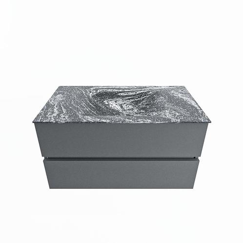MONDIAZ VICA-DLUX 90cm badmeubel onderkast Plata 2 lades., Doe-het-zelf en Verbouw, Sanitair, Bad, Nieuw, Ophalen of Verzenden