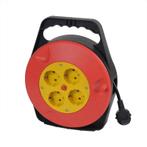 KABELHASPEL 10 METER | MET 4 STOPCONTACTEN, Nieuw