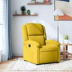vidaXL Fauteuil verstelbaar fluweel geel, Huis en Inrichting, Fauteuils, Verzenden, Nieuw