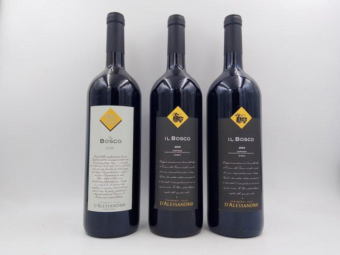 2000 , 2003 & 2004 Tenimenti dAlessandro, Il Bosco - Super, Verzamelen, Wijnen