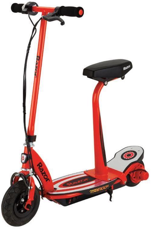 Razor Kinder E-Step Met Zitje E100S Power Core Rood 2e Kans, Fietsen en Brommers, Steps, Elektrische step (E-scooter), Zo goed als nieuw