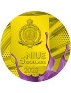 Niue. 5 Dollars 2023 Mona Lisa - Pop Art, 2 Oz (.999)
