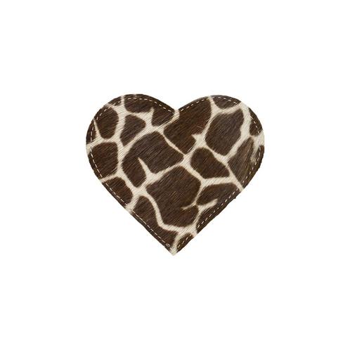 onderzetter koehuid hart giraf 15cm*, Huis en Inrichting, Woonaccessoires | Overige, Verzenden